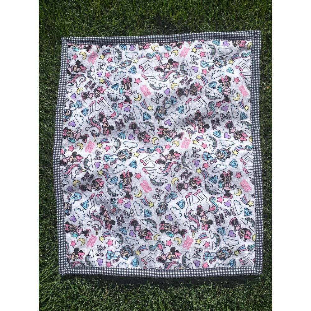 MiniMouse & Unicorns Doll Blanket/Carseat Snuggie 21x17 inches